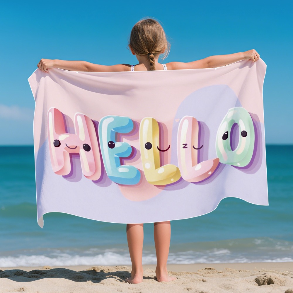 Yoga Mat - Handuk Pantai Pola Kartun Versi Anak-anak