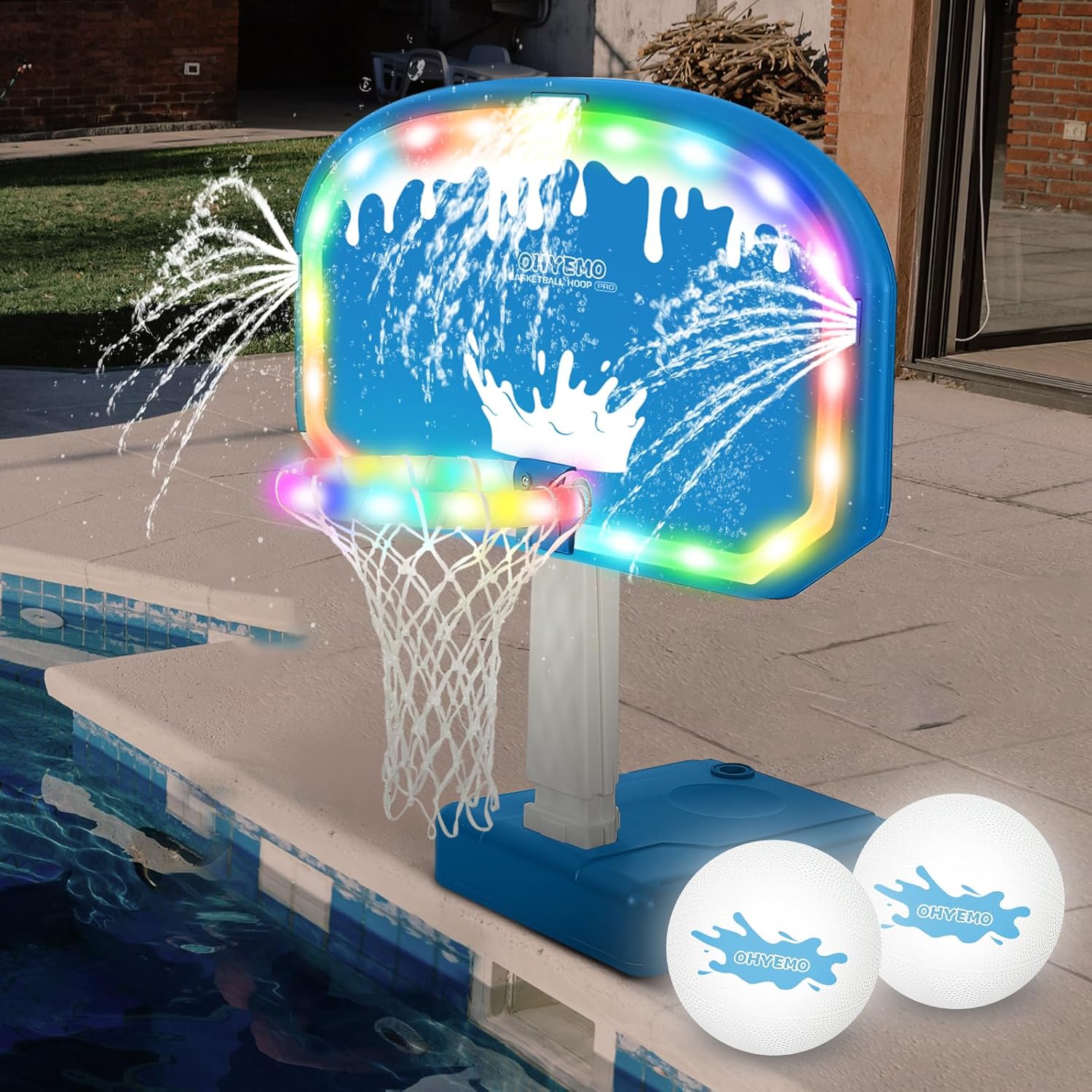 Basketball Hoop - Set Permainan Bola Basket Kolam Renang