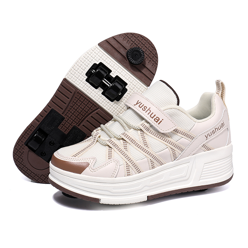 Skateboard - Sepatu Skateboard Roda Empat Otomatis yang