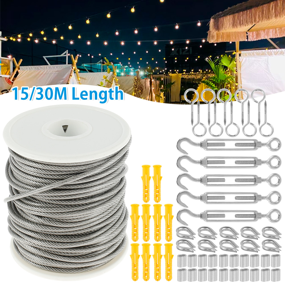 Jump Rope - Tali kabel kawat baja tahan karat