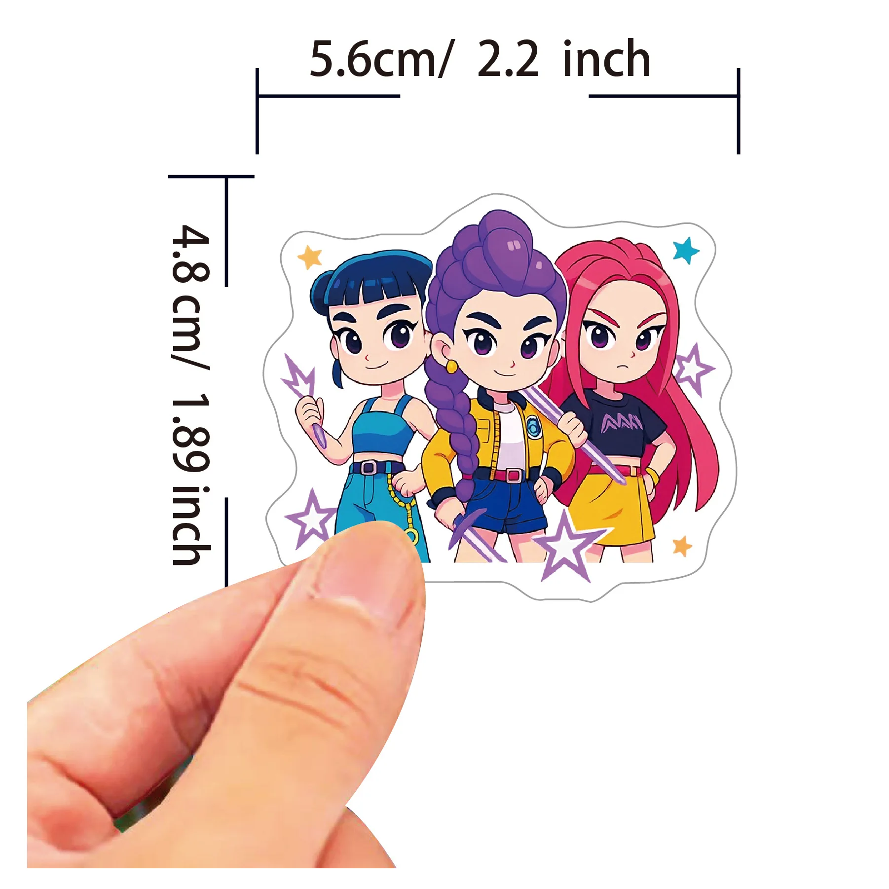 60 buah stiker anime bergambar - Skateboard ulasan dan harga