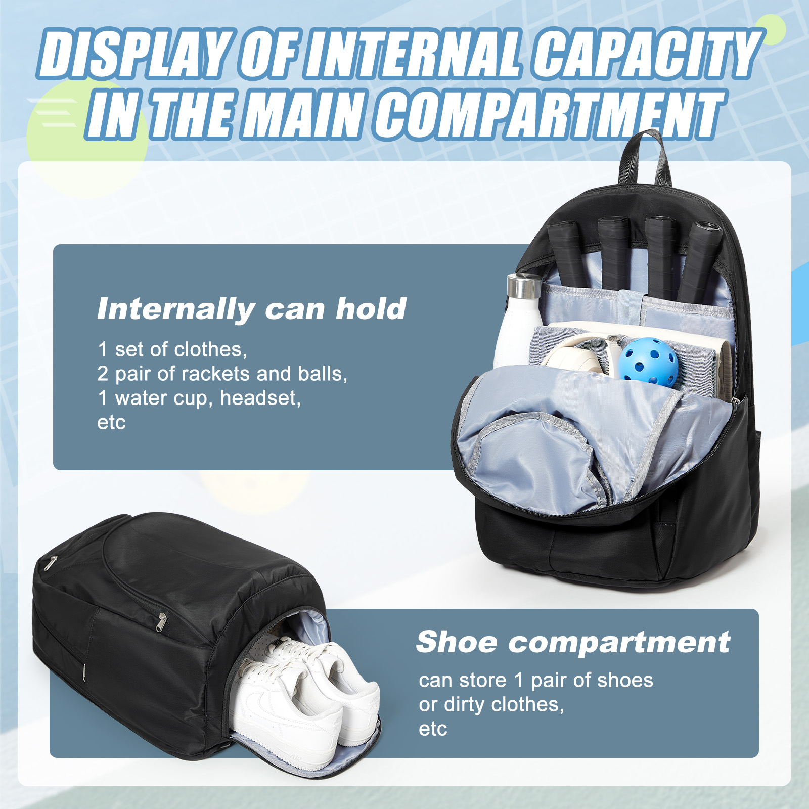 Tas Tenis Ransel Tenis 2 Raket - Tennis Racket ulasan dan harga