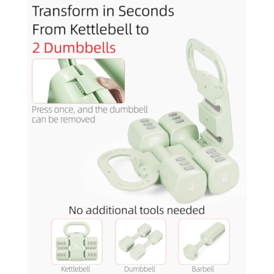 Set dumbbell gym rumahan: 4-in - Dumbbell Set ulasan dan harga